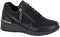 Cipriata L363A-6 ADA, Womens Zip Wedge Heel Glamour Trainers, Black,Size 6 UK