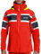 Navis Marine segeljacke herren wasserdicht-Winddicht, Atmungsaktiv, Coastal Sailing Jacket Verdeckter Kragen und verstellbare Kapuze NS-347(Red,XXL)