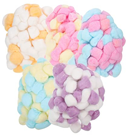 Bastelpompons 500 Stück Bunte Wattebällchen für Selbstgemacht Projekte | Kleine Wattebällchen in Verschiedenen Farben, Flauschbälle, Filzbälle zum Basteln