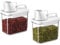 posionks 2 piezas Dosificador Detergente Lavadora De MúLtiples Fines Botes Cocina Almacenaje 1100Ml Contenedor Pienso Perros Apto Para Cereales, Arroz, Comida Para Gatos, Detergentes