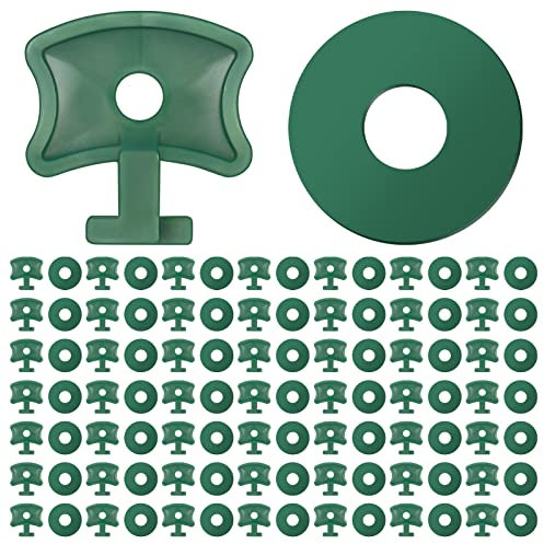 GSrenyu 100 Pcs Greenhouse Twist Clips Plastic,Greenhouse Fixing Clips and Washers for Aluminium Greenhouse Insulation Bubble Netting Shading