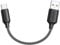 RAVIAD Cable USB C Corto 15CM, Carga Rapida 3A Nylon Trenzado Cable Tipo C Compatible con iPhone 16/15/15 Pro/15 Pro Max, Samsung Galaxy S23/S22/S21/S10, Note 10, Huawei P40/P30, Google Pixel -Negro