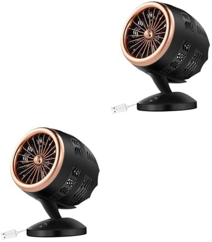 WESIEVYA 2pezzi Ventilatore Usb Mini Portatile Raffreddamento Silenzioso Scrivania