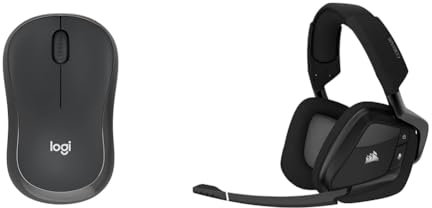 Logitech M240 Silencioso Bluetooth & Corsair Void RGB Elite Auriculares Inalámbricos