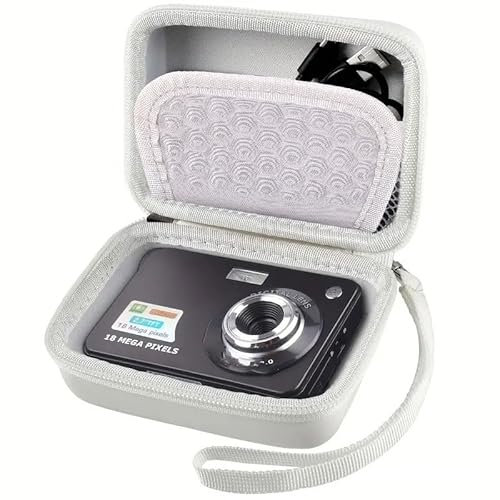 WERICO EVA Hard Case Cover for Kodak PIXPRO FZ45/WPZ2 / Sony Cyber-Shot DSC-W810/810B / Olympus Tough TG-6/Canon IXUS 185 Digital Camera (Case Only) (Gray)