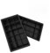 LABRIMP 2 Piezas Bandeja De Hielo De Silicona Bandeja De Cubitos De Hielo De Silicona Bandejas Cubo Moldes Congelador Silicio Enrejado Formas Hacer Pastel Broma Black