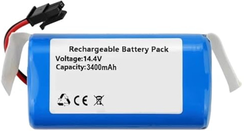 Batería De Repuesto De 14,4 V Y 3400 MAh, Compatible Con Conga, 5290 Ultra Home, Cybovac, Robots Aspiradores E20, E30 Y E31.