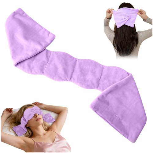 Audasi Gewichtete Augenmaske Gewicht,Reise-Schlafmaske mit Perlen und Baumwoll Verdunkelungsschutz Weiches Material beidseitig verwendbar entspannend für die Augen für Reisen und Hause Eye Mask