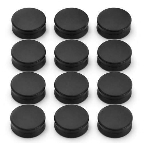 12 Broches Magnétiques pour Hijab Sans Épingle, Aimants Puissants Style Oblat pour Foulard, Écharpe et Châle, Fermoir Invisible Anti-Accroc Multi-Usage pour Femmes et Filles,Noir