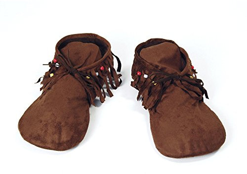 Bristol Novelty BA457 Hippie Native American Mokassin, womens, Braun, Einheitsgröße