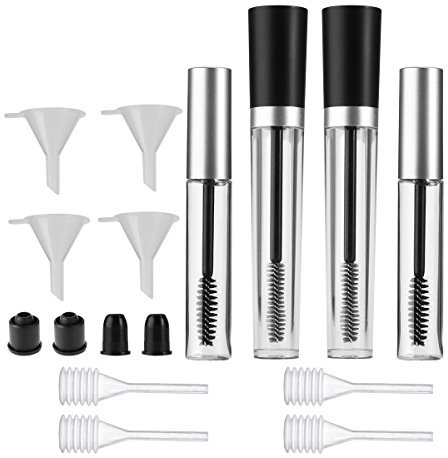 Frcolor 7,5 ml / 10 ml Leere Wimperntusche Tube Wimpern Tube Wimpern Creme Container Flasche mit Wand Gummi Einsätze Trichter Transfer Pipetten
