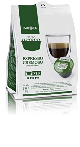 Gimoka compatible avec Nescafè Dolce Gusto, 16 capsules Intenso Cremoso, Soave Dek, Vellutate (crémeux)