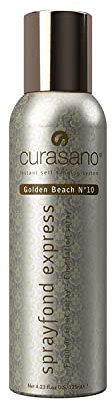 Curasano Spray Fond Express Golden Beach N ° 10 Fond de Teint de Brume, 125 g, 1 Unité