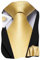 Dubulle Herren-Krawatte mit Paisely-Blumenmuster, Seidenkrawatte für Herren, gestreift, Krawatte und Einstecktuch, Set für Hochzeit, Business, Ein Gold, Medium