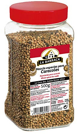 Assaisonnement d'escargot - Mélange d'épices en grains spéciaux pour cuire les escargots - La Barraca - Vrac 500 GRAMMES
