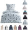 BaSaTex Seersucker Bettwäsche Baumwolle Set 4teilig 135x200 + 80x80 cm Kissenbezug | Öko-Tex Zertifiziert | Bettgarnitur mit Struktur | Design Luna