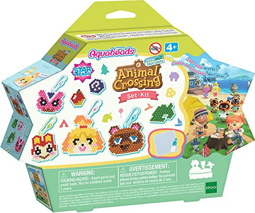 Aquabeads 31832 Animal Crossing: New Horizons Figurenset Bastelset, Wasserperlen, Bastelset für Kinder ab 4 Jahren, ohne Bügeln oder Kleben