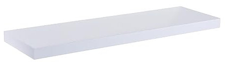 iTrend High Gloss White Floating Wall Shelf 80CM