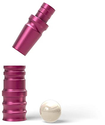 Shisha Schlauchadapter 18/8 Schliff aus Aluminium Pink | Set 2-teilig M16x1 Gewinde | Schlauch Adapter für die meisten Shishas