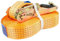Stabile Spanngurte mit Ratsche und Haken, 5t 5000kg 12m 2500dan, J-Haken, Ratsche mit Haken, Gurtband mit Haken, Set von 2, Gurtbreite 50 mm, Orange - Hochwertige Spanngurte mit Haken