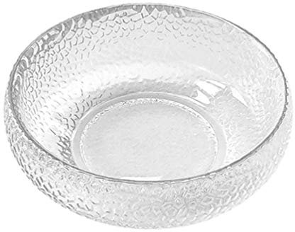 Cabilock Saladier en Verre Clair Transparent Bol de Service Décoratif Cristal Bol Bol pour La Soupe Salade- Corn Snack Fruits Pâtes
