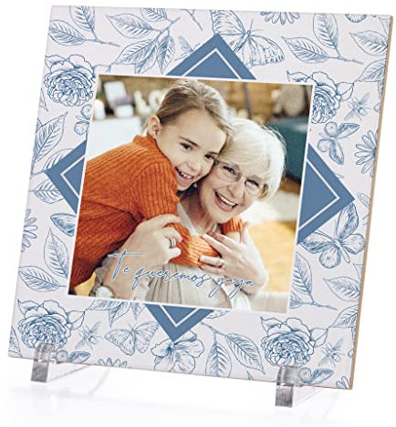 Wanapix | Piastrelle Ceramica Personalizzate con Foto y Testo | Targa in Ceramica Mattonella Personalizzato | 20x25 cm | 100% personalizzato