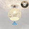 KZT Ceiling Lights with Radar Motion Sensor Led Light Bulb 12W Aluminum Sphere Ceiling Lamp with Daylight Detector Smart Bulbs Modern Hallway Ceiling Fixture for Stair Office Kitchen Living Room Aisle