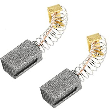 PATIKIL Carbón Cepillos 12x8x6mm para Eléctricos Motores Eléctrica Herramienta Angular Amoladora Mesa Sierra Repuesto Pieza Reparación, 2 Paquete