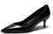 Tacones de Gatito para Mujer Charol Zapatos de tacón para Mujer Zapatos de graduación sin Cordones para Las Vacaciones de la Fiesta de Bodas Negro 36 EU