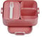 Mepal Bento Brotdose Midi Take A Break - Brotdose mit Bento Box - Für 2 Sandwiches oder 4 Brotscheiben - Lunchbox für kleine Snacks & Reste - Brotdose Erwachsene Essenbox mit Fächern - Vivid mauve