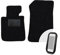 moto-MOLTICO Vorne Fußmatten Auto Velours Autoteppiche Schwarz Automatten Set 2-teilig passend für BMW 1er E87 2004-2011