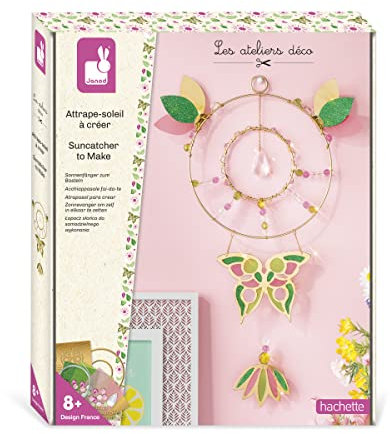 Janod - Sonnenfänger zum Basteln und Aufhängen - Les Ateliers Déco - Kreatives Hobby Kinder - Feinmotorik und Konzentration - Ab 8 Jahre, J07739