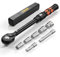 TAGVIT Llave dinamométrica de 1/2 pulgadas, 30-210 Nm, 8 piezas. Juego de llaves dinamométricas de 17 mm, 19 mm, 21 mm, 23 mm, 24 mm y extensión de 75 mm/125 mm para motocicleta, coche, camión