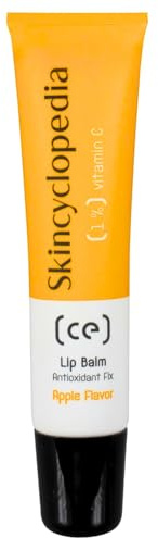 Skincyclopedia Vitamin C Lippenbalsam, Lippenpflege mit Apfel-Geschmack, Antioxidant Glow Lip Balm, Lippenpflegestift für sehr trockene und rissige Lippen, 10ml