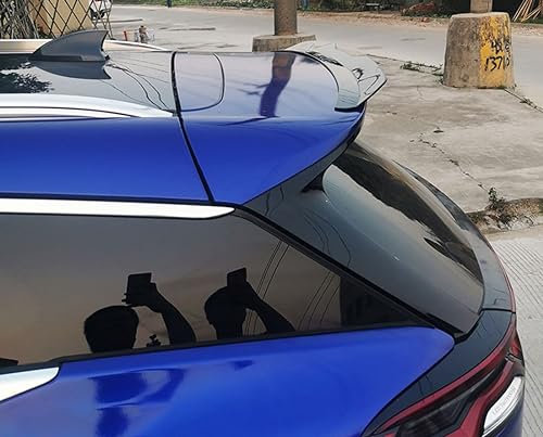 Heckscheiben-Dachspoiler für Skoda Octavia 3 Type 5E CSL134-G, Heckspoiler-Visier-Deflektor, hintere Dachkofferraumlippe,A-Black