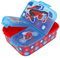 variouss Fiambrera Escolar de 3 Compartimentos, Tapex Sandwichera infantil para almuerzo con licencia oficial (Spider Man)