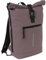 New Rebels Unisex Wasserabweisender Rolltop-Rucksack 21l Rolltop-Backpack mit 15,6-Zoll-Laptopfach Reiserucksack mit Klickverschluss – Rucksack mit Vordertasche flexible Aufbewahrung dunkles Violett