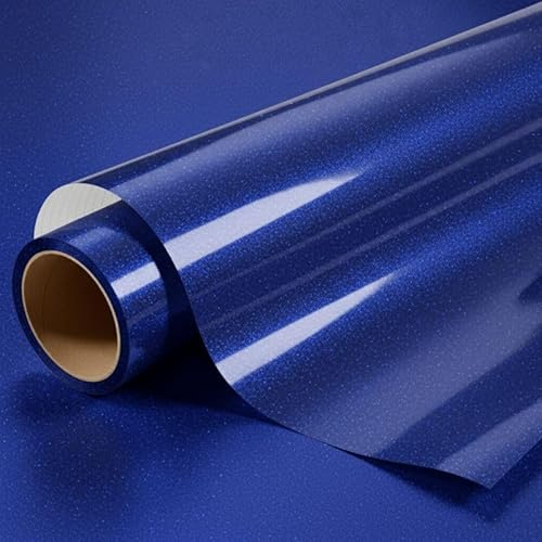 DIMEXACT - Covering Bleu Nuit pailleté Brillant pour Toutes Surfaces - Haute Finition - 152 cm x 1 m - en Rouleau