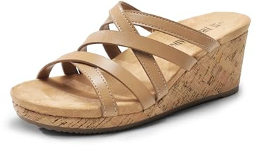 DREAM PAIRS Womens Open Toe Espadrilles Sandals,Nude,8