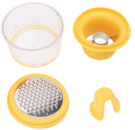 Hooleey Corn Peeler 4 in 1 Multifunction Corn Stripper Stainless Steel Corn Sheller with Bowl and Grinding Cover