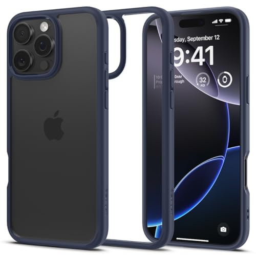 Spigen Ultra Hybrid Case Compatible with iPhone 16 Pro - Navy Blue