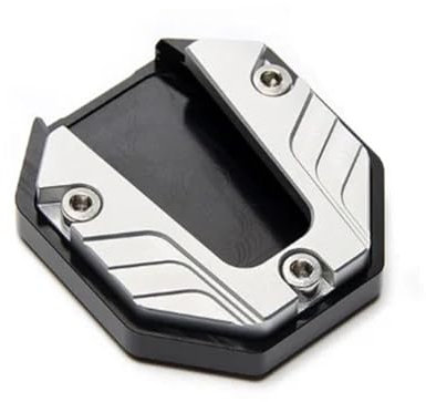 Side Stand Foot Universal Motorcycle Bikes Side Tripod Seat Kickstand Extender Foot Side Stand Extension Foot Pad Plate Bike Modified Leg Brace