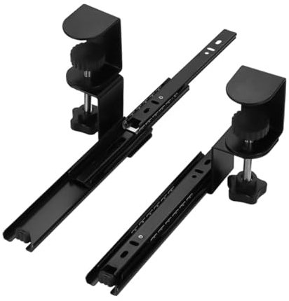 BaotyJie Slides Extension Rail Keyboard Clamp Rail Set for Mouse Typing Computer Desk
