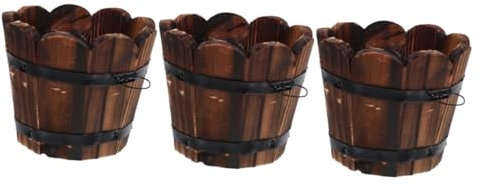 Sosoport 3pièces Pot De Rétro Bac à Plantes Recyclable pour Jardin Balcon Et Intérieur pour Légumes Et Plantes