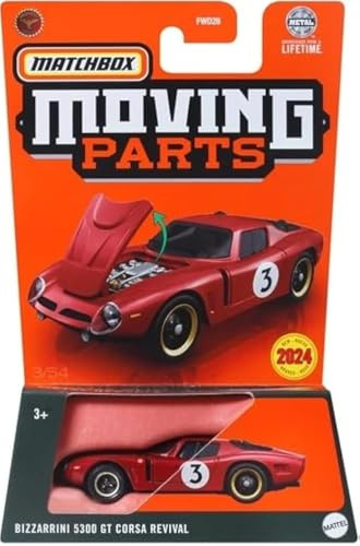 Matchbox Moving Parts Bizzarrini 5300 GT Corsa Revival, Rot