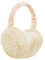 UQTUKO Ohrenwärmer, Faltbare Winter Ohrenschützer Verstellbarer Plüsch Earmuffs Warme Kälteschutz Kalte Ohrenschützer für den Winter Reiten für Damen, Herren und Kinder, Weiß