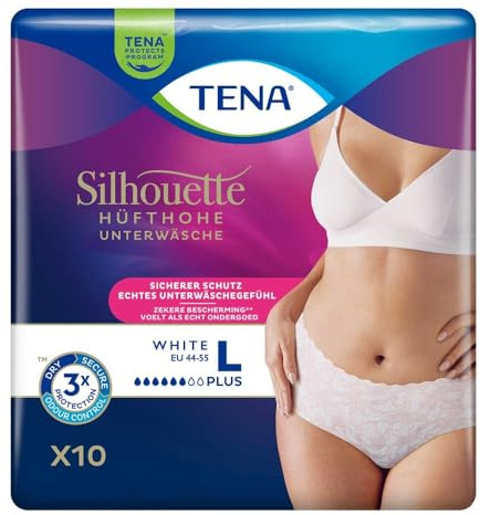 TENA SILHOUETTE plus L white Inkontinenz Pants 10 St