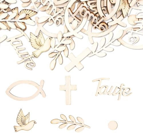 Zernblend 200 Stück Streudeko zur Taufe, Taufe, Holzsterne, Taufe Deko, Weihnachten Basteln, Basteln Weihnachten, Tischdeko Weihnachten, Streudeko Weihnachten