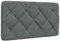 vidaXL Kopfteil-Kissen Dunkelgrau 80 cm Stoff, Kopfteilkissen, Kopfkissen, Lesekissen, Kopfteilpolster, Rückenkissen, Kissen-Kopfteil