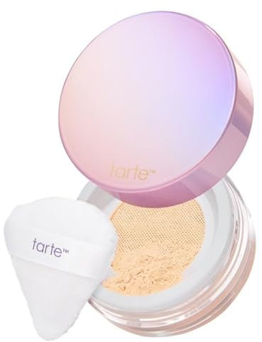 tarte Creaseless Setting Powder Fixierpuder | Fixierpuder | Fixiert Ihren Look bis zu 16 Stunden | VEGANO | by BELLA | 7 g | (Gelb, 7 Gramm (1er-Pack))